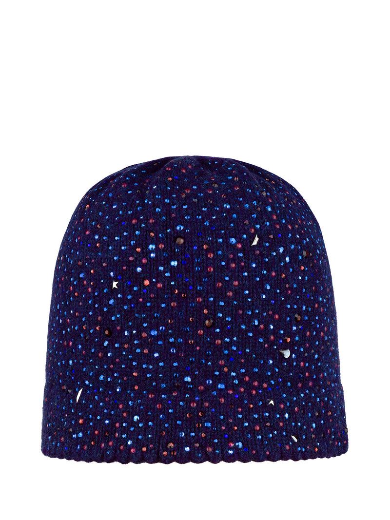 Beanie hat with swarovski sales crystals