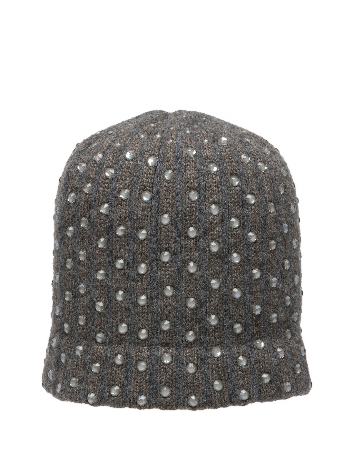 Super sparkly crystal embellished beanie in Derby Grey. 